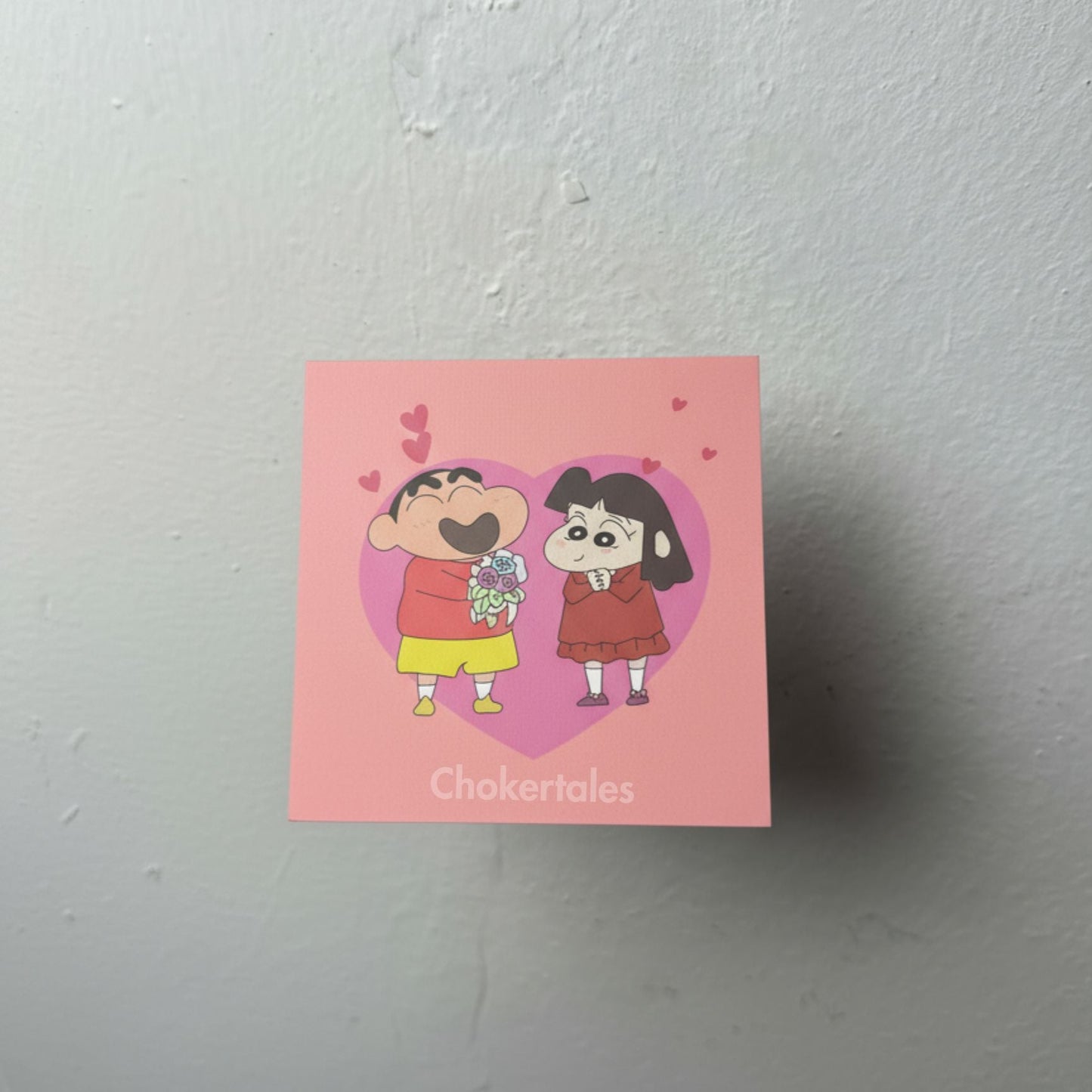 Shinchan I love you Card - For Necklace and Bracelet Only