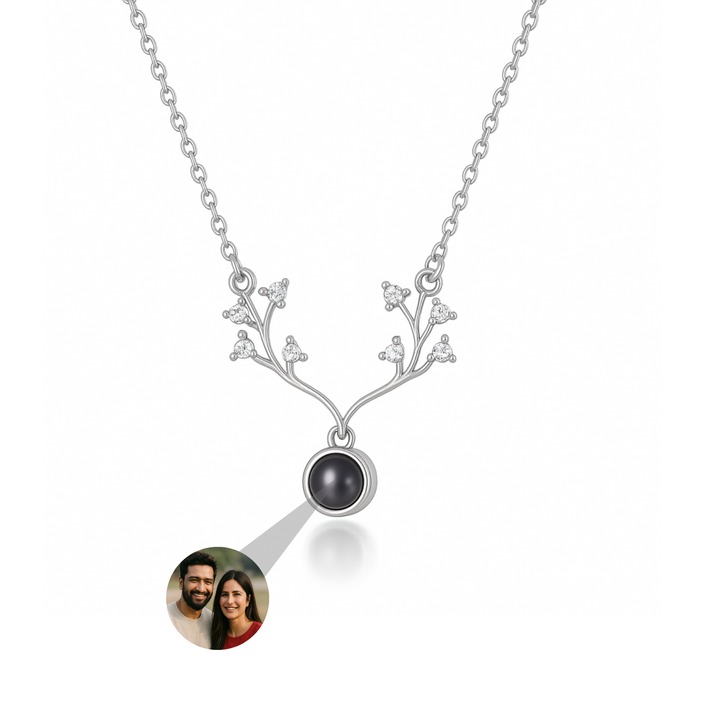 Antler Photo Necklace