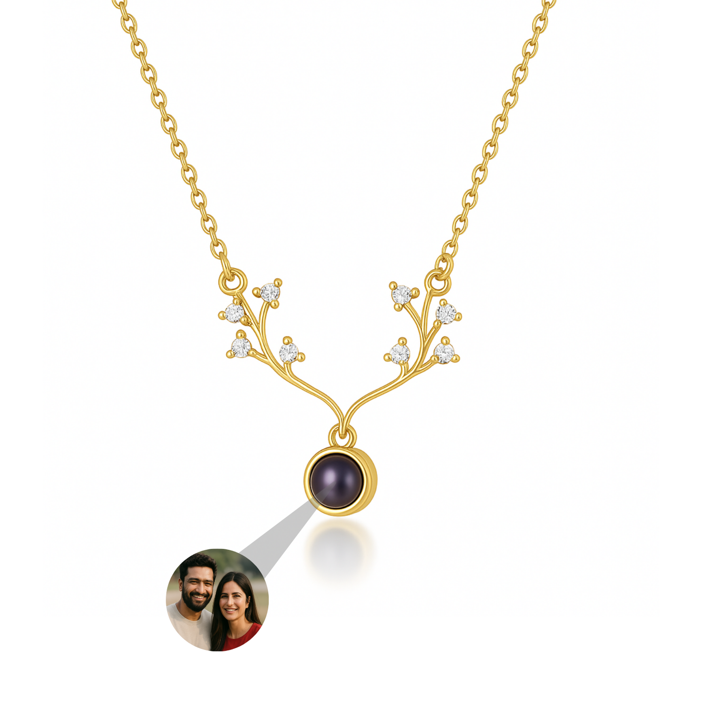 Antler Photo Necklace