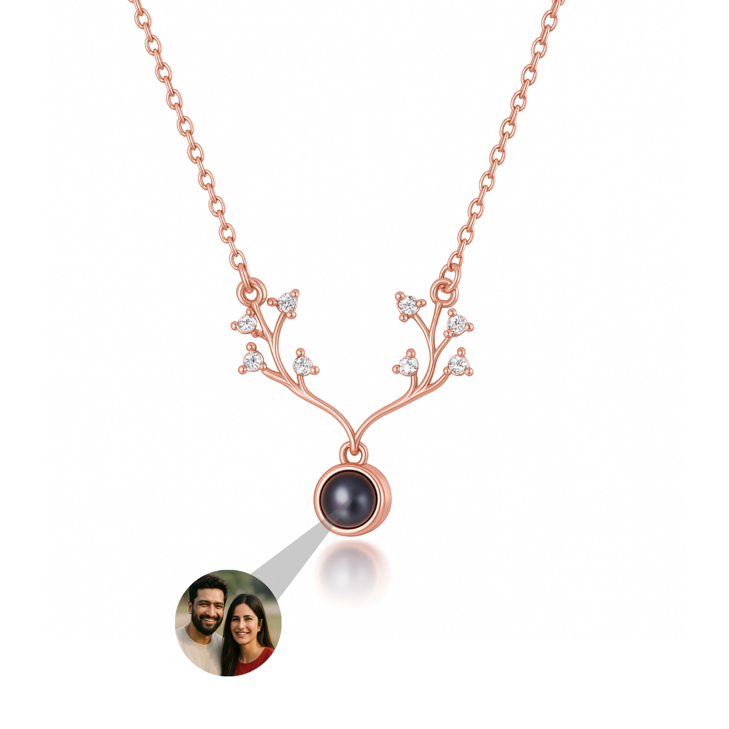 Antler Photo Necklace