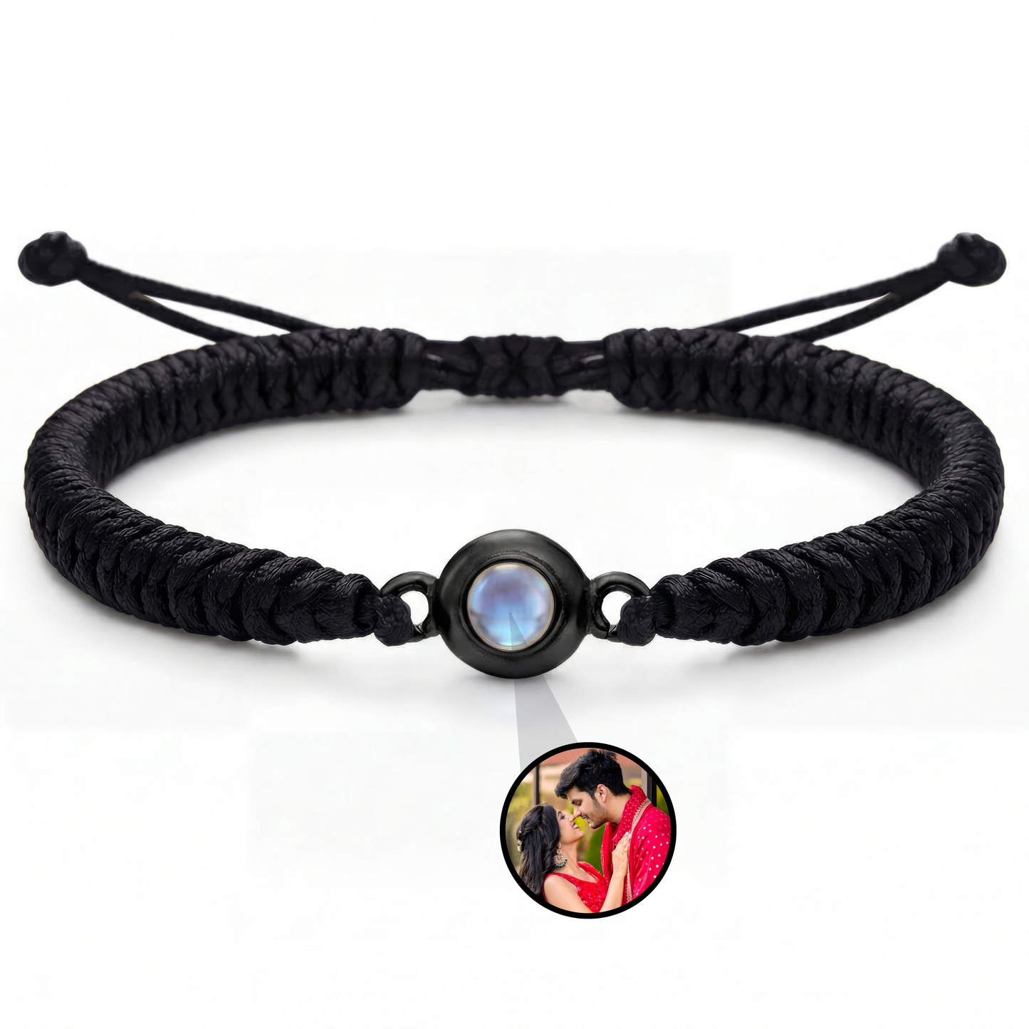 Thick Braided Color Photo Bracelet