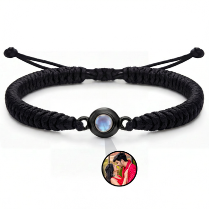 Thick Braided Color Photo Bracelet