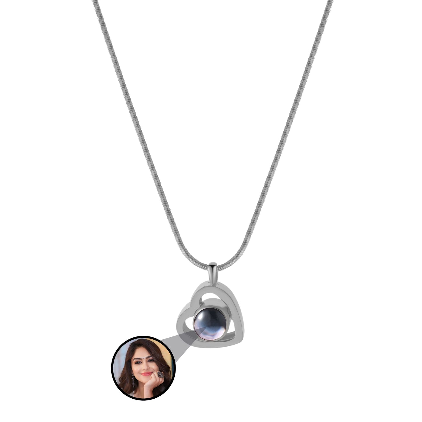 Heart Shape Color Photo Necklace – Choker Tales