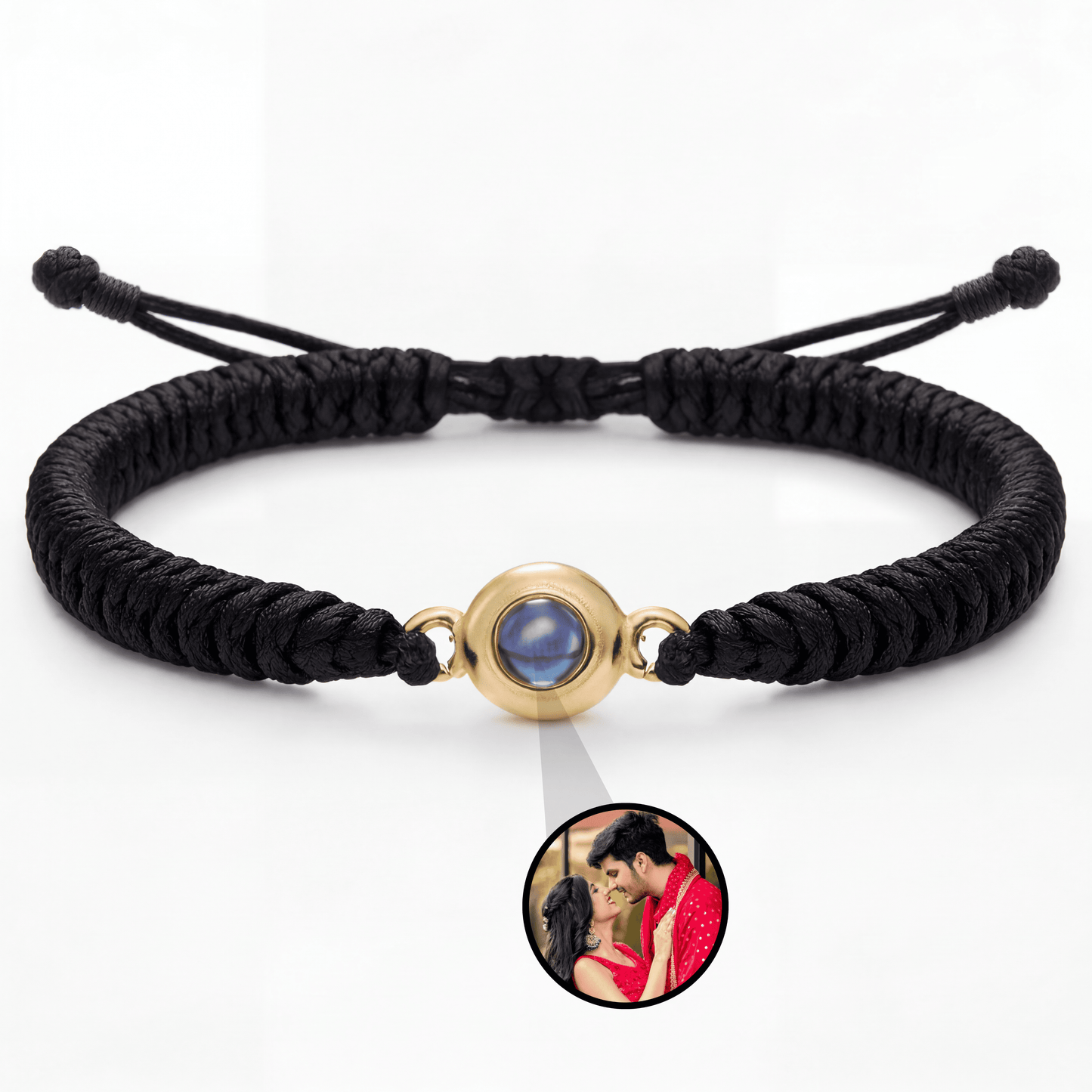 Thick Braided Color Photo Bracelet