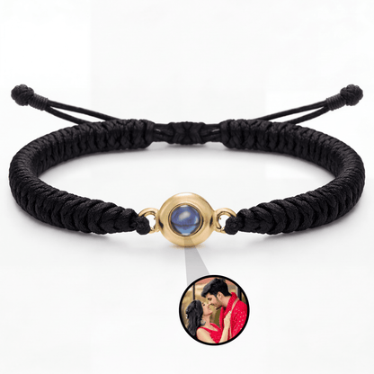 Thick Braided Color Photo Bracelet