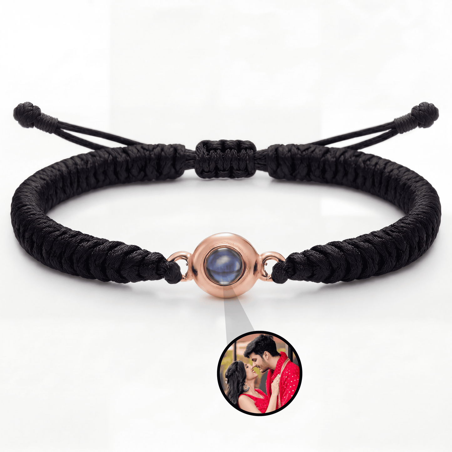 Thick Braided Color Photo Bracelet