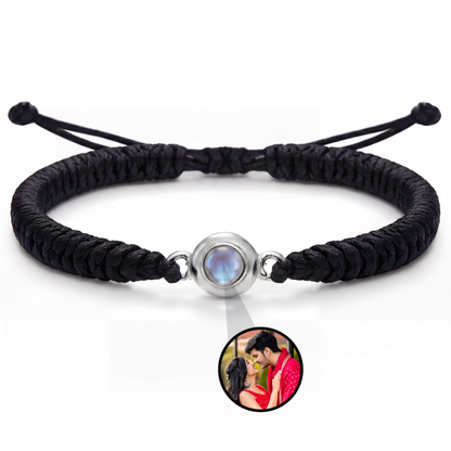 Thick Braided Color Photo Bracelet