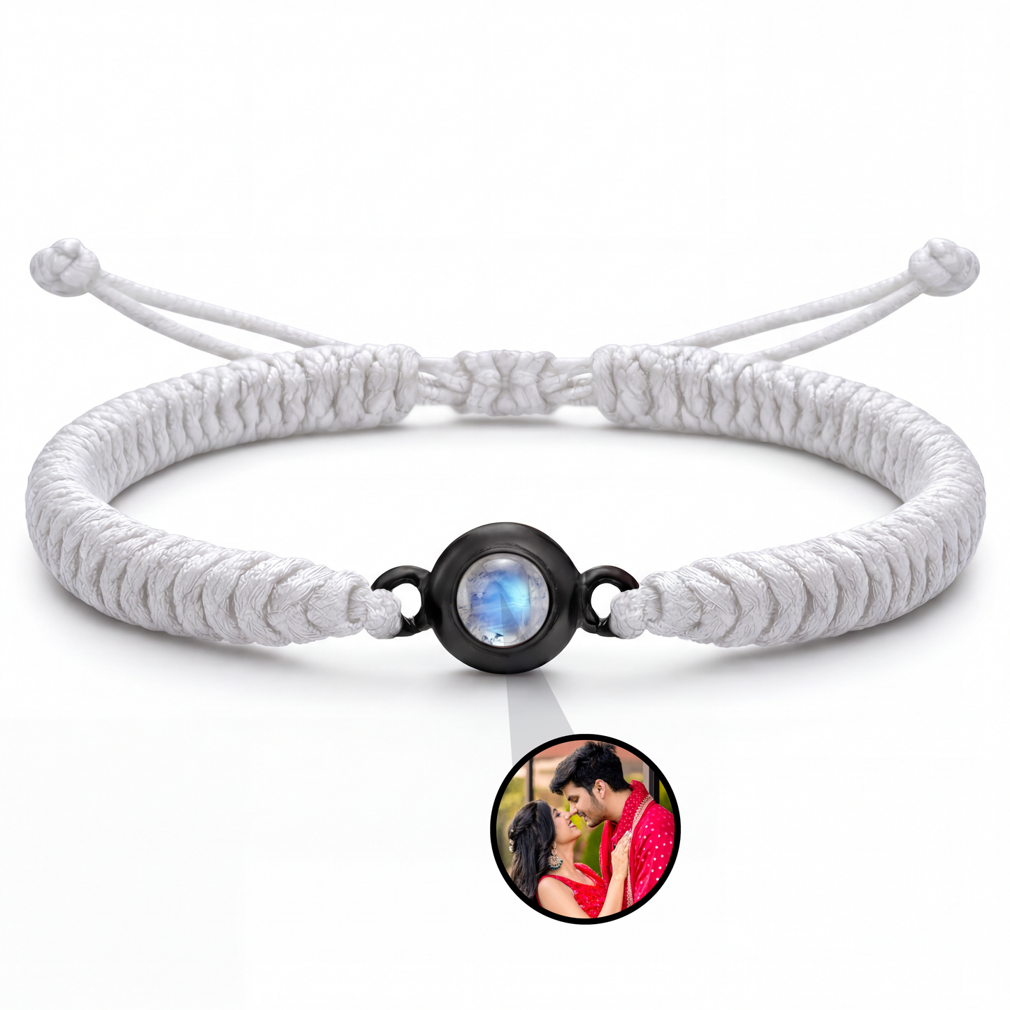 Thick Braided Color Photo Bracelet