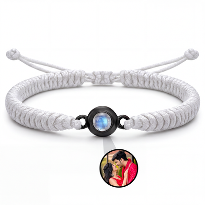 Thick Braided Color Photo Bracelet