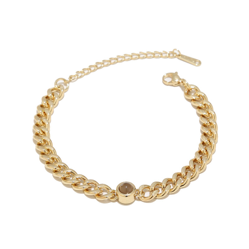 Personalised Cuban Projection Bracelet