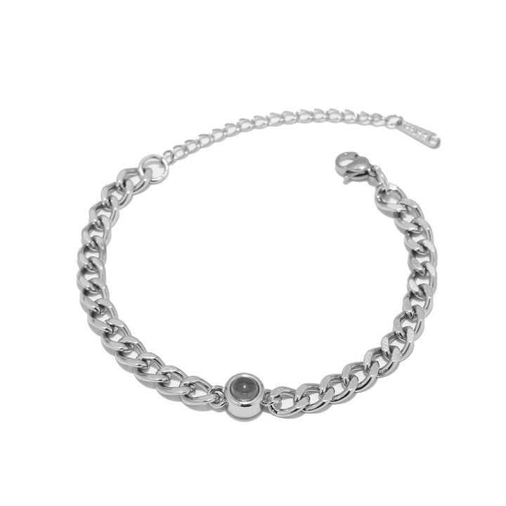 Personalised Cuban Projection Bracelet