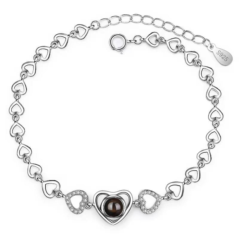 Personalised Heart Photo Bracelet