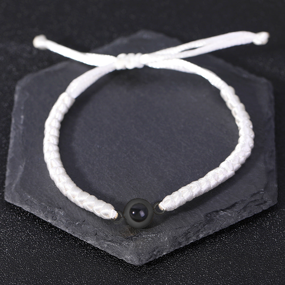 Thick Braided Color Photo Bracelet