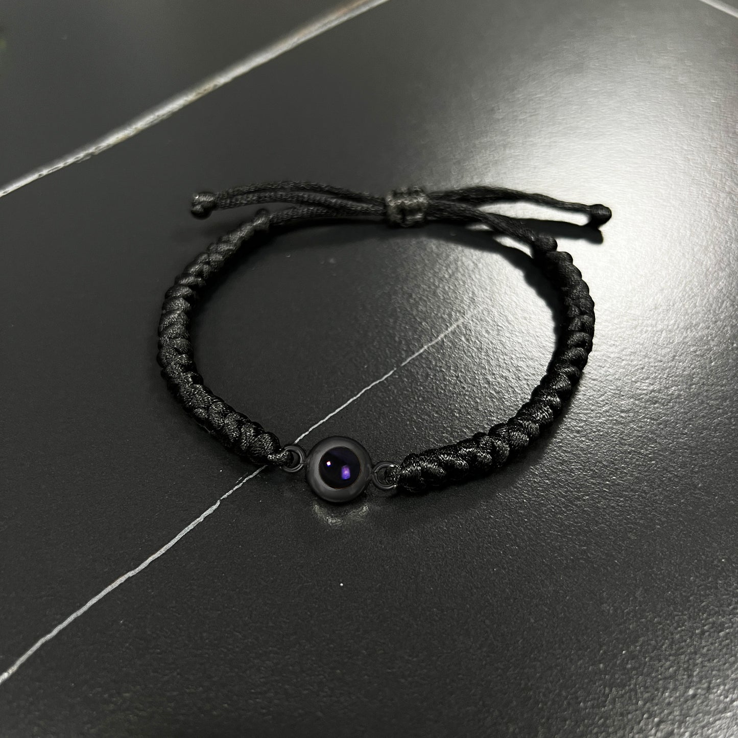 Thick Braided Color Photo Bracelet