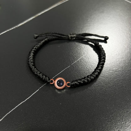 Thick Braided Color Photo Bracelet