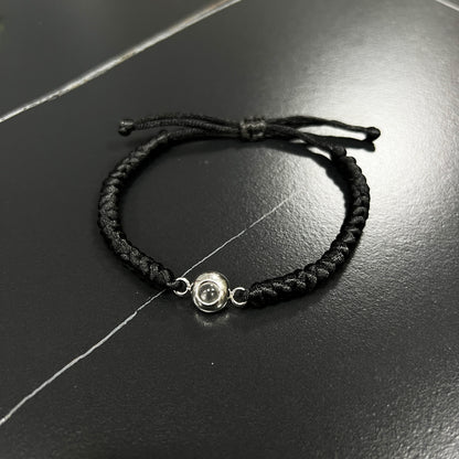 Thick Braided Color Photo Bracelet